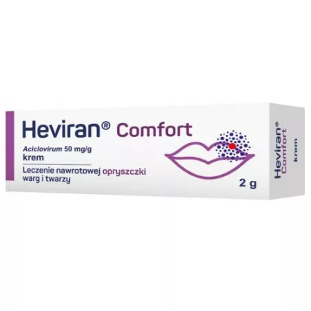 Heviran Comfort krem 50 mg/g x 2 g opryszczka ZAKŁADY FARMACEUTYCZNE POLPHARMA S.A.