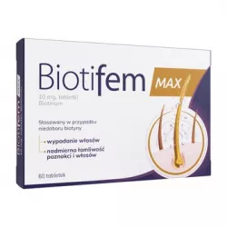 Biotifem Max 10 mg x 60 tabletek Skóra Włosy i paznokcie NP PHARMA SP. Z O.O.