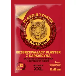 Plaster Tygrysi z "KOTKIEM" rozgrzewający x 1 sztuka maści żele i plastry SEKA SP. Z O.O.
