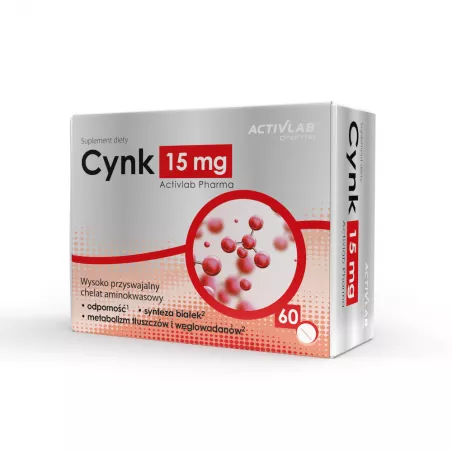Cynk 15 mg Activlab 60 tabletek cynk Activlab Sp. z o.o.