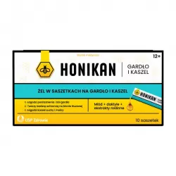 Honikan gardło i kaszel żel 10 saszetek leki na ból gardła i chrypkę USP ZDROWIE SP. Z O.O