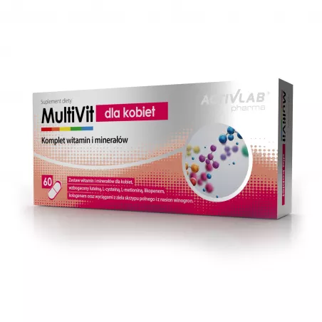 MultiVit dla kobiet Activlab 60 kapsułki witaminy dla kobiet Activlab Sp. z o.o.