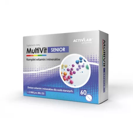 MultiVit Senior Activlab x 60 tabletek witaminy dla seniora Activlab Sp. z o.o.