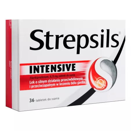 Strepsils Intensive x 36 tabletek leki na ból gardła i chrypkę RECKITT BENCKISER POLAND S.A.