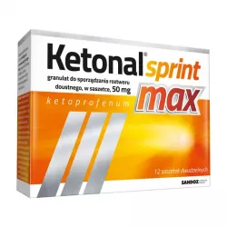 Ketonal Sprint Max granulat do sporządzania zawiesiny x 12 saszetek granulaty saszetki SANDOZ GMBH