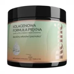 Reme Kolagenowa Formuła caffe latte o smaku orzechowym 150 g suplementy na skórę włosy i paznokcie USP ZDROWIE SP. Z O.O