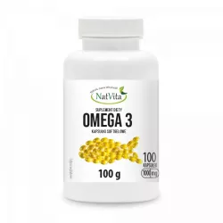 NatVita Omega 3 EPA DHA 1000 mg 100 kapsułek kwasy omega NatVita