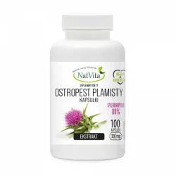 NatVita Ostropest Plamisty ekstrakt 300 mg 100 kapsułek Ostropest NatVita