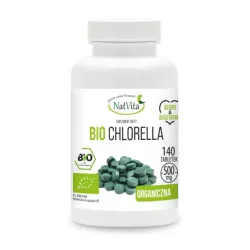 NatVita BIO Chlorella 500mg 140 tabletek algi i wodorosty NatVita