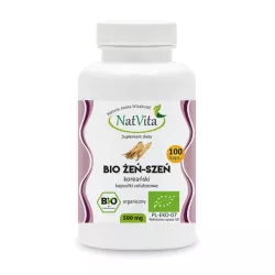 NatVita Żeń-Szeń koreański biały 500 mg 100 kapsułek żeń-szeń NatVita