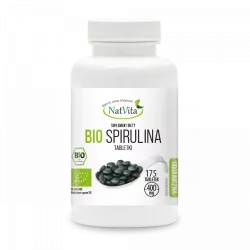NatVita Spirulina BIO 400mg 175 tabletek ( data ważności 20.11.2025 ) spirulina NatVita