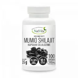 NatVita Mumio Shilajit 20-30% 350mg 100 kapsułek wzmocnienie NatVita
