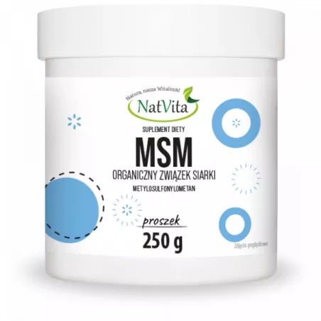 NatVita MSM siarka organiczna proszek x 250 g wzmocnienie NatVita
