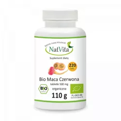 NatVita Maca BIO czerwona 500mg 220 tabletek Superfoods NatVita