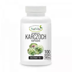 NatVita Karczoch ekstrakt 15:1 500mg x 100 kapsułek wątroba NatVita