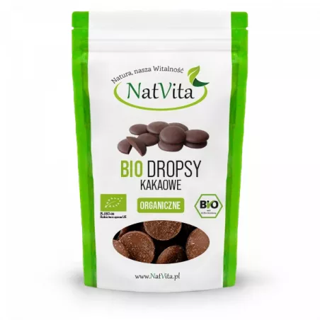 NatVita Kakao Ceremonialne dropsy 100% 150 g Superfoods NatVita