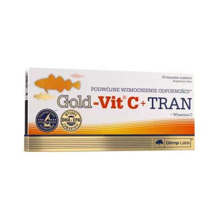 Olimp Gold-Vit C + Tran x 30 kapsułek naturalne preparaty na odporność OLIMP LABORATORIES
