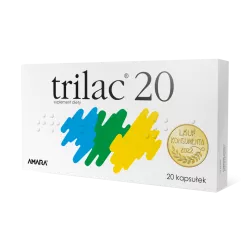 Trilac 20 x 20 kapsułek probiotyki na trawienie ZAKŁAD FARMACEUTYCZNY AMARA SP. Z O.O.