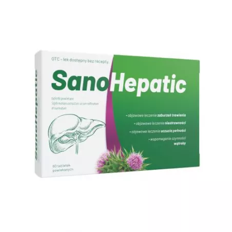 SanoHepatic 70 mg x 60 tabletki wątroba NATUR PRODUKT PHARMA SP. Z O.O.