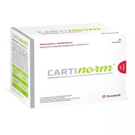 Cartinorm + D3 Biocollagen 20 saszetek wzmocnienie GOODWILL PHARMA KFT