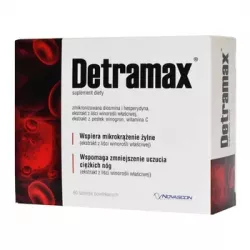 Detramax tabletki x 60 tabletki preparaty na obrzęki NOVASCON PHARMACEUTICALS SP. Z O.O.