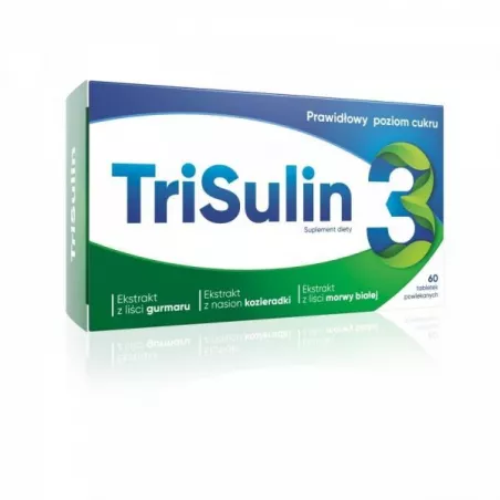 TriSulin x 60 tabletki powlekane regulacja poziomu cukru NATUR PRODUKT PHARMA SP. Z O.O.