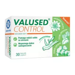 Valused Control x 30 kapsułek Stres PRZEDSIĘBIORSTWO PRODUKCJI FARMACEUTYCZNEJ HASCO-LEK S.A.