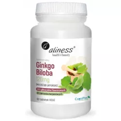 Aliness Ginkgo Biloba 120mg x 60 tabletek Pamięć i koncentracja Aliness