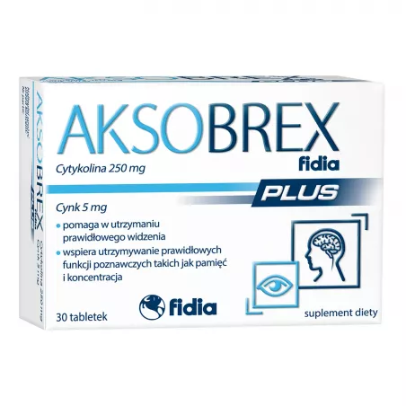 Aksobrex Fidia Plus x 30 tabletek tabletki na wzrok FIDIA PHARMA POLSKA SP.Z O.O.