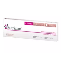 Plaster silikonowy na blizny Sutricon 5x30cm 5 sztuk Preparaty na problemy skórne VERCO