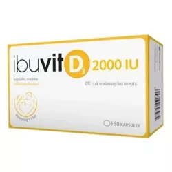 Witamina D Ibuvit D3 2000 IU 150 kapsułek witamina D ZAKŁADY FARMACEUTYCZNE POLPHARMA S.A.