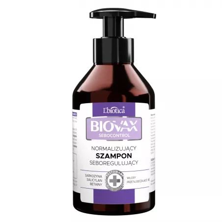 BIOVAX SEBOCONTROL szampon normalizujący x 200 ml do włosów OCEANIC S.A.