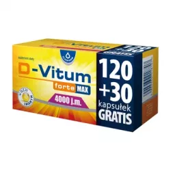 D-Vitum forte Max 4000 dla dorosłych x 120+30 kapsułek witamina D OLEOFARM SP. Z O.O.