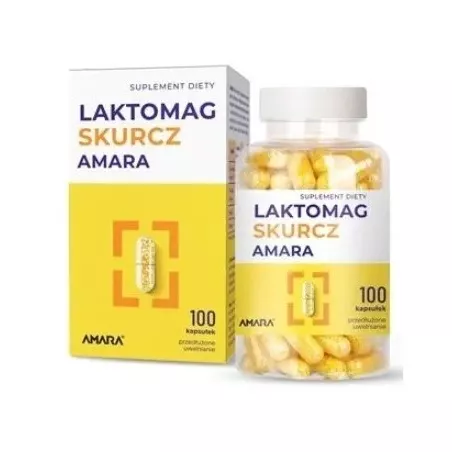 Laktomag Skurcz x 100 kapsułek magnez ZAKŁAD FARMACEUTYCZNY AMARA SP. Z O.O.