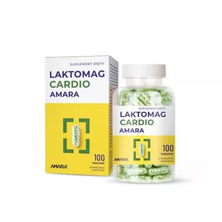 Laktomag Cardio x 100 kapsułek magnez ZAKŁAD FARMACEUTYCZNY AMARA SP. Z O.O.