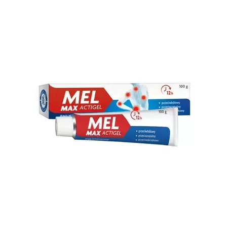 Mel Max Actigel żel 20 mg/g x 100 g maści żele i plastry PRZEDSIĘBIORSTWO PRODUKCJI FARMACEUTYCZNEJ HASCO-LEK S.A.