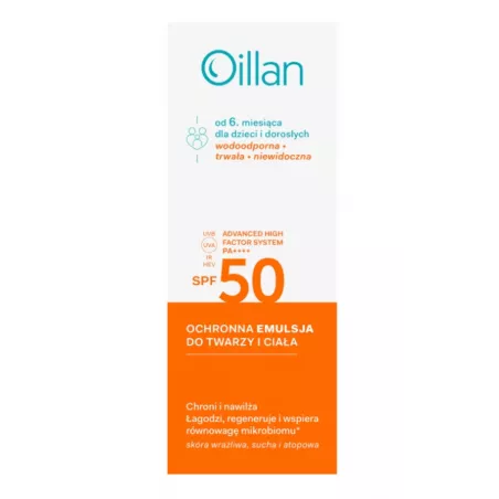 Oillan Sun (Emulsja F50+ Roll-On +spray) 1 zestaw preparaty z filtrem UV OCEANIC S.A.