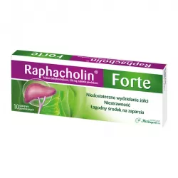 Raphacholin Forte tabletki powlekane x 10 tabletek niestrawność WROCŁAWSKIE ZAKŁADY ZIELARSKIE "HERBAPOL" S.A.