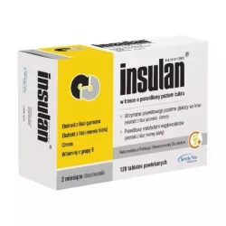 Insulan x 120 tabletek regulacja poziomu cukru NOVASCON PHARMACEUTICALS SP. Z O.O.