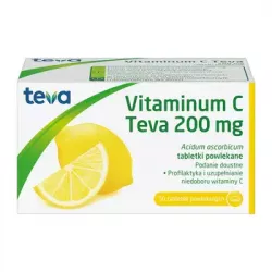 Vitaminum C Teva 200mg x 50 tabletek witamina C TEVA PHARMACEUTICALS POLSKA SP. Z O. O.