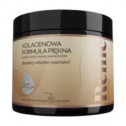 Reme Kolagen Formuła caffe latte waniliowe 150g suplementy na skórę włosy i paznokcie USP ZDROWIE SP. Z O.O