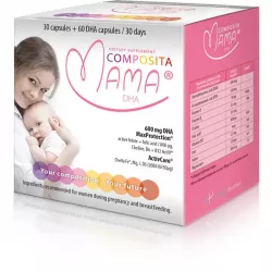Composita Mama DHA x 30 kapsułek + 60 kapsułek witaminy dla kobiet w ciąży ESTABLO PHARMA SP.Z O.O.