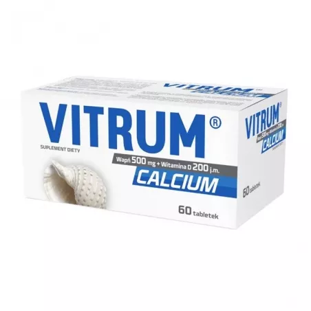 Vitrum Calcium 1250 + Vitaminum D3 x 60 tabletek powlekanych osteoporoza TAKEDA PHARMA SP. Z O.O.