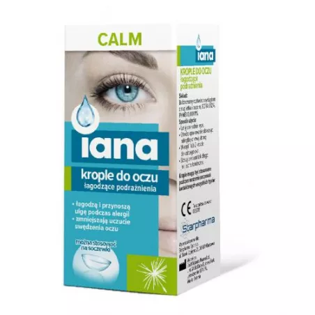 IANA CALM krople oczu łagodzące x 10 ml krople do oczu STARPHARMA SP.Z O.O.