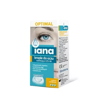 IANA OPTIMAL krople do oczu 0,1% HA x 10 ml krople do oczu STARPHARMA SP.Z O.O.