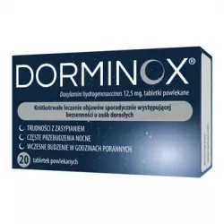 Dorminox 12,5 mg x 20 tabletek Spokój i Sen ZAKŁADY FARMACEUTYCZNE POLPHARMA S.A.
