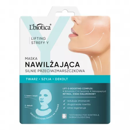 L'BIOTICA Maska nawilżająca przeciwzmarszczkowa x 1 komplet do twarzy OCEANIC S.A. L'BIOTICA Maska nawilżająca przeciwzmarszczkowa x 1 komplet do twarzy OCEANIC S.A.