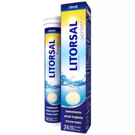 Zdrovit Litorsal Senior+ x 24 tabletki musujące Elektrolity NATUR PRODUKT PHARMA SP. Z O.O.