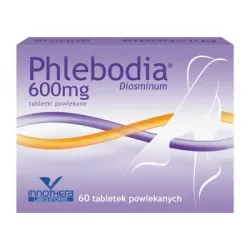 Phlebodia 600 mg x 60 tabletek preparaty na żylaki LABORATOIRES INNOTHERA