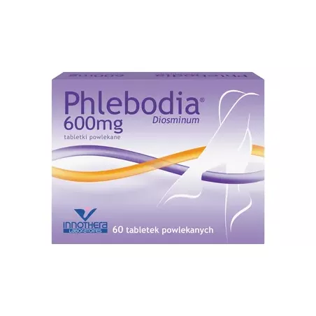 Phlebodia 600 mg x 60 tabletek preparaty na żylaki LABORATOIRES INNOTHERA